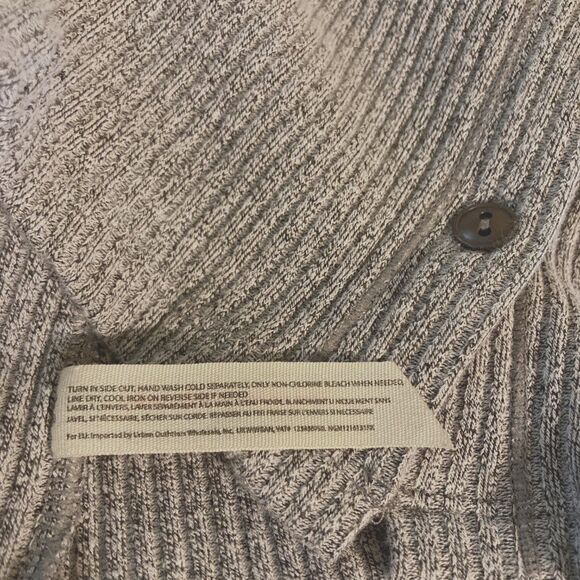 FREE PEOPLE Intimately Most Wanted Racerback Button Down Tank Grey Womens Large - Picture 11 of 12